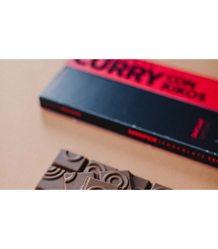 Chocolate de curry con kikos - detalle