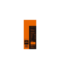 chocolate negro con naranja - trasera