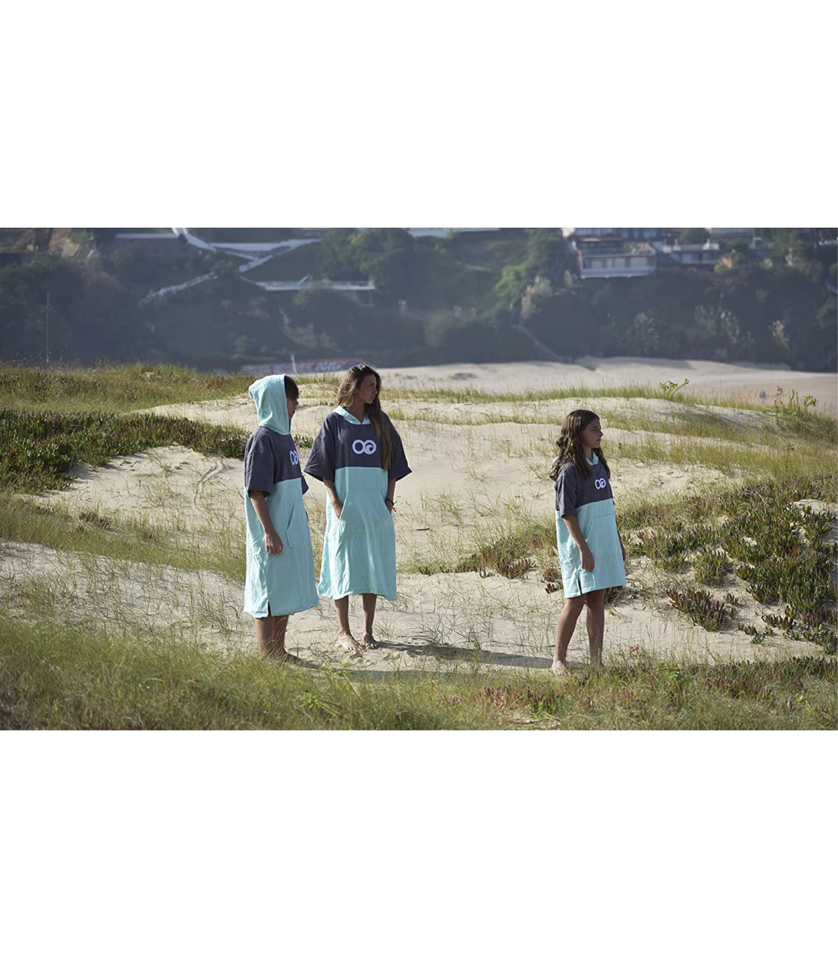 poncho toalla de surf - grupo