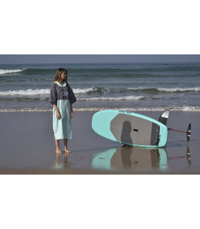poncho toalla de surf - tabla