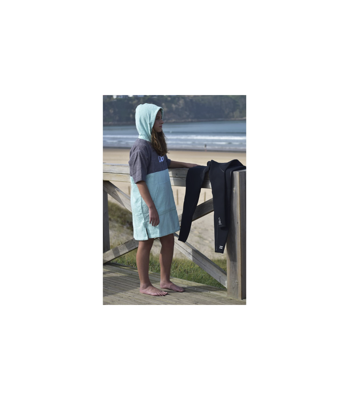 poncho toalla de surf - completa