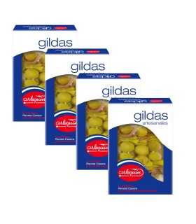 ARLEQUIN Gilda Artesanal del Cantábrico, en Aceite de Girasol, Pack de 4 Tarrinas de 240 grs y 6 unds (960 grs. y 24 unds)