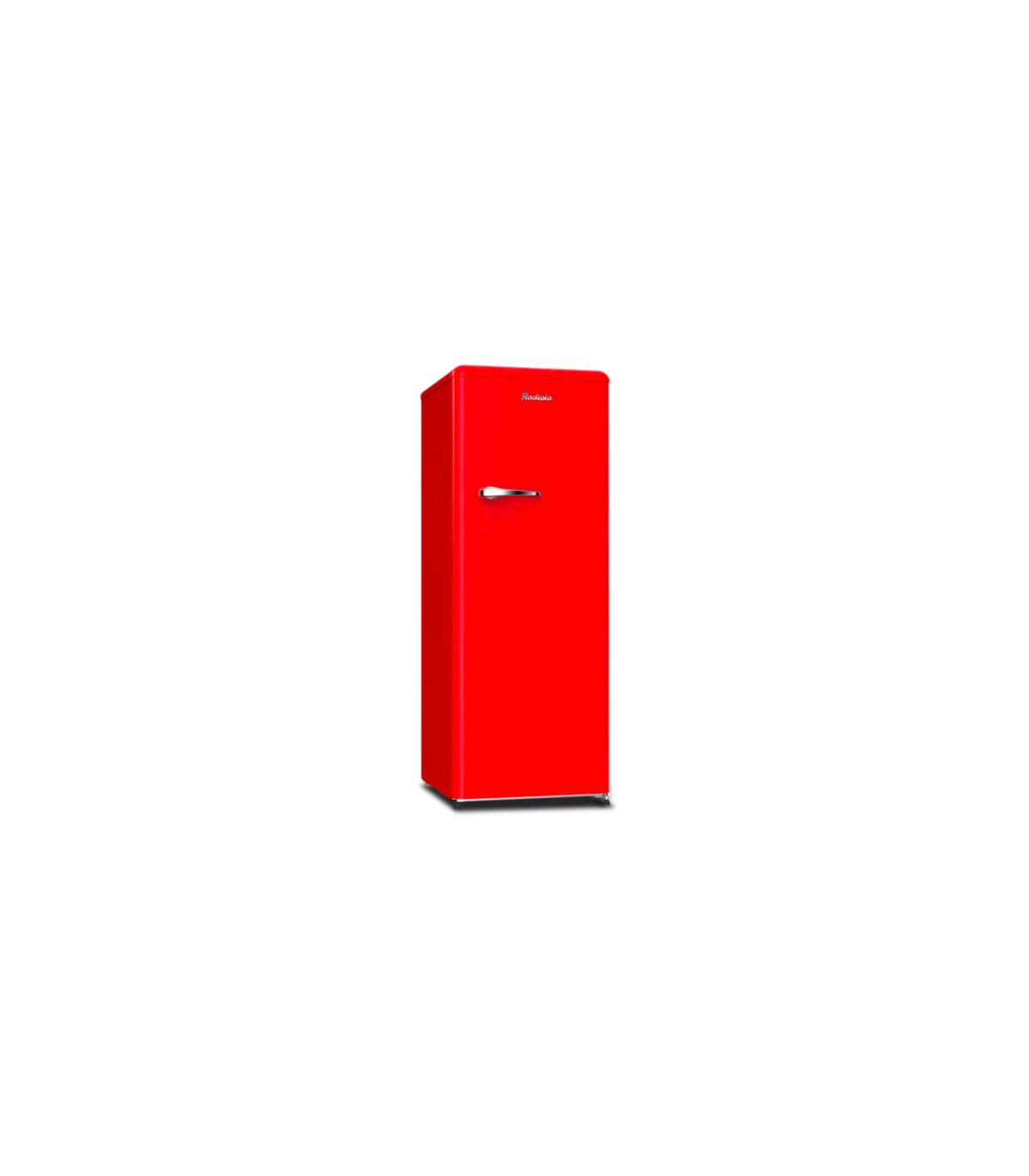 RADIOLA RARL235RL+ Frigorífico Vintage 1 Puerta, SIN Congelador,  243 L, Frío Estático, independiente, Clase F, Rojo