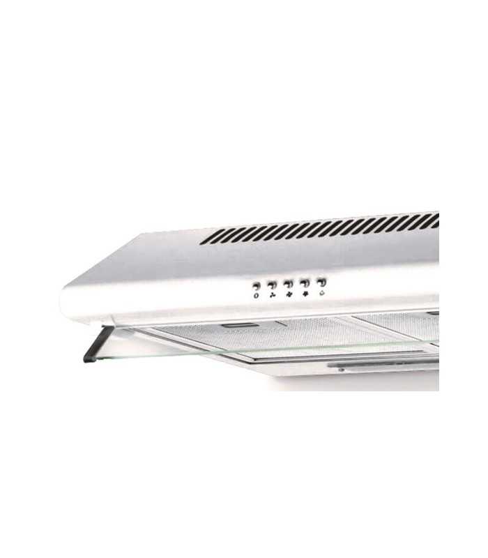 SCHNEIDER SCHC6400CX Campana extractora 60 cm, 400m³/h, 3 velocidades, Inoxidable _detalle visera