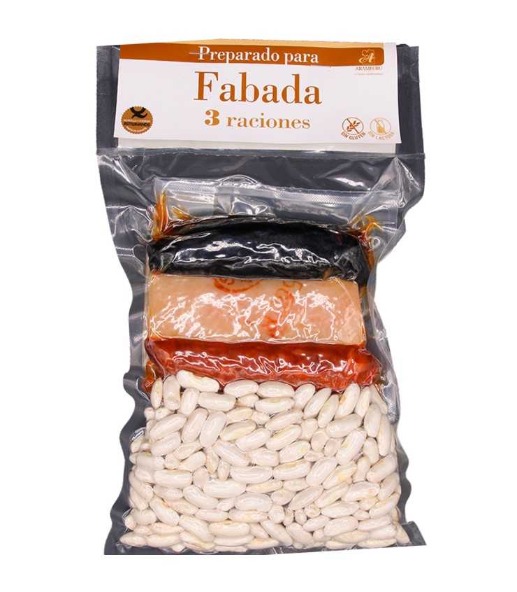 ARAMBURU 70704 Pack para Fabada  Asturiana, Fabas y compango, 3 Raciones, 660 gr. - pack