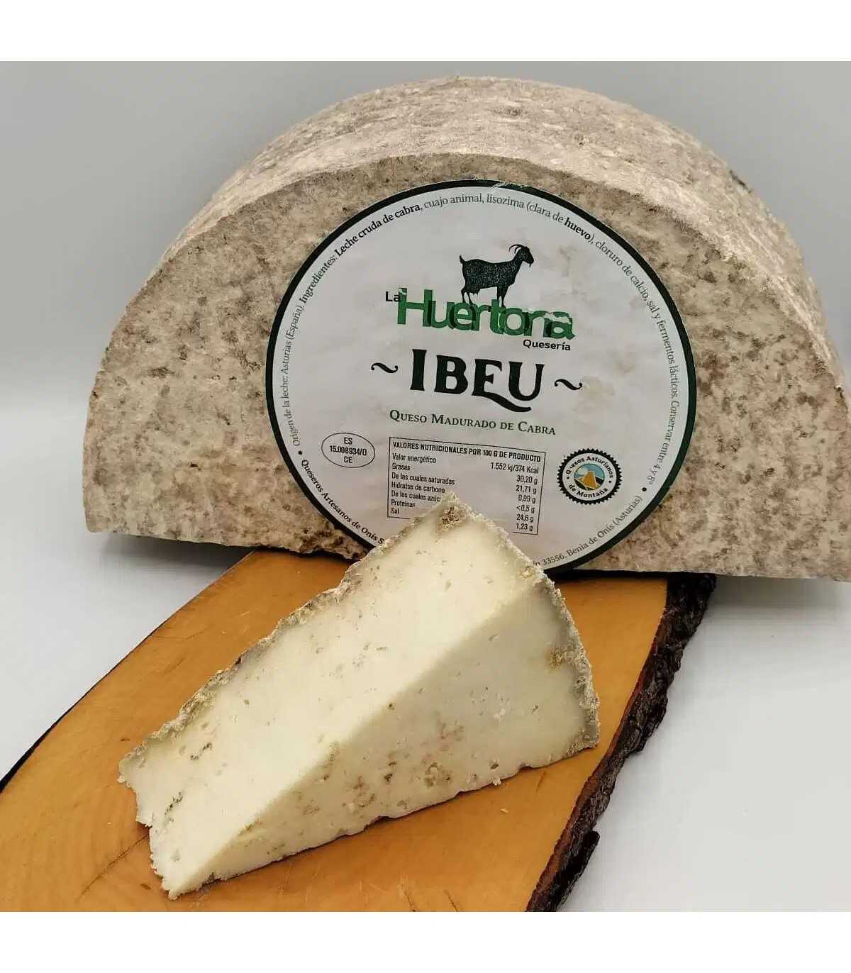 LA HUERTONA 99018 Cuña de queso Asturiano IBEU de leche de cabra - portada