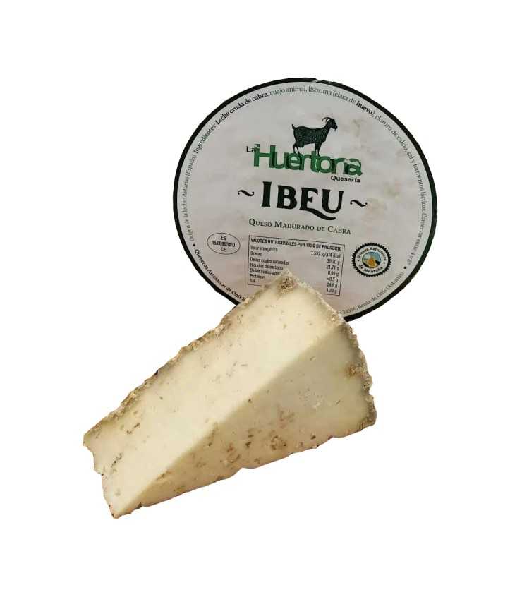 LA HUERTONA 99018 Cuña de queso Asturiano IBEU de leche de cabra - solo