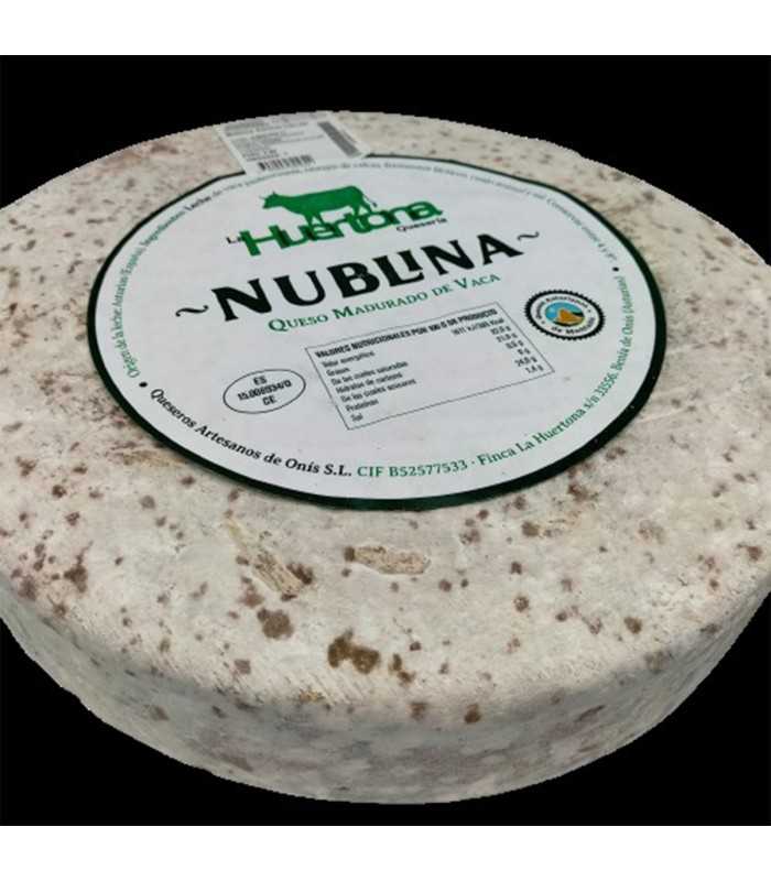 LA HUERTONA 320034 Cuña de queso Asturiano NUBLINA - queso completo