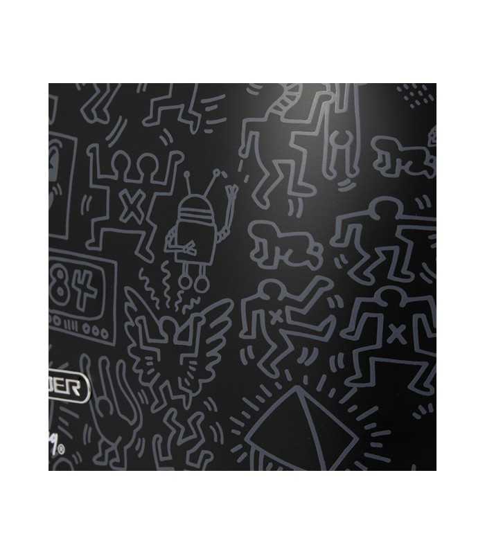 SCHNEIDER SCTO2KFAB Tostadora  2 Ranuras 815W Vintage Colección Keith Haring, Negro Fashionista