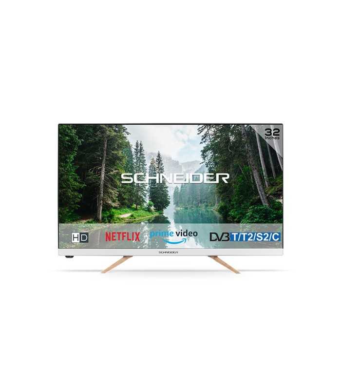 SCHNEIDER SC-32S1FJORD Televisor SMART 4K UHD 32"/80 cm, 1366 x 768, 60Hz, 3xHDMI, 2xUSB, DVB-T/T2/S2/C, Dolby,