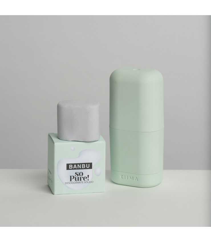 BANBU Desodorante sólido So pure 50 gr. Natural, Aroma Limpio. Fabricado en España