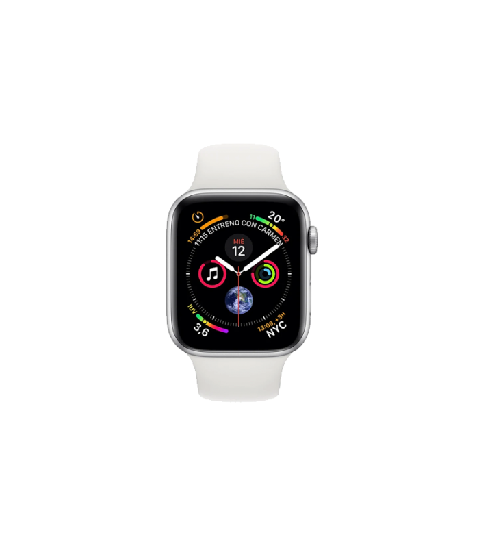 Apple Watch Series 4 GPS 40mm Aluminio Plata con Correa Deportiva Blanca REFURBISHED