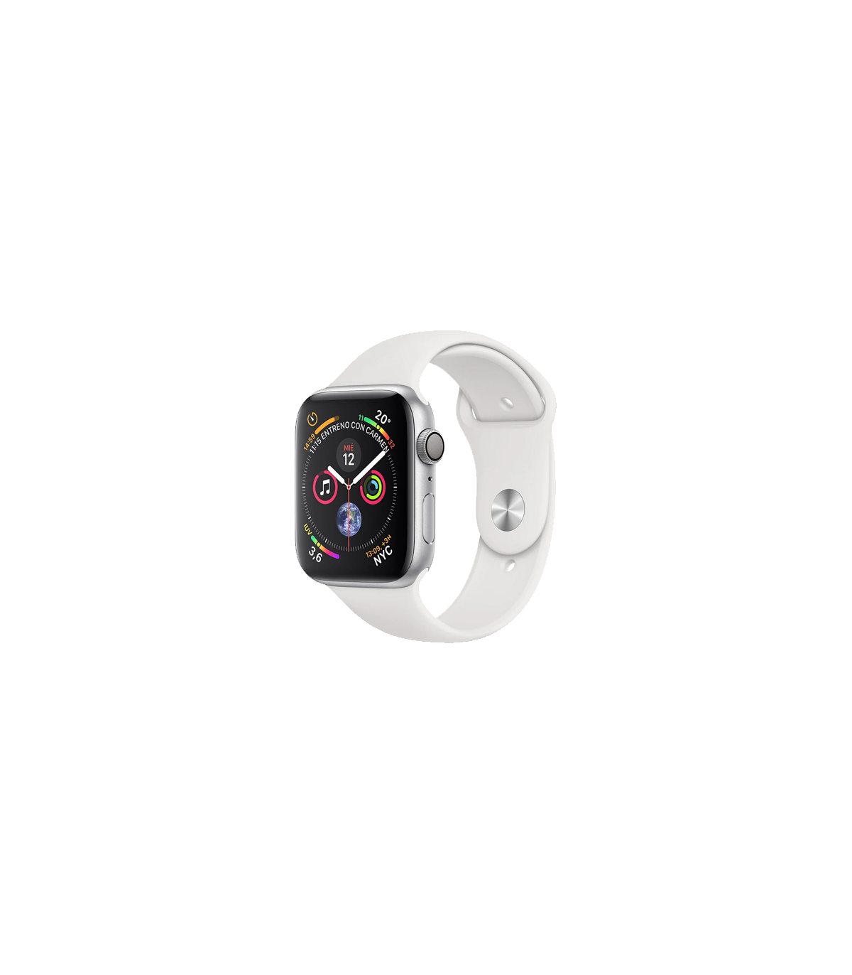 Apple Watch Series 4 GPS 40mm Aluminio Plata con Correa Deportiva Blanca REFURBISHED