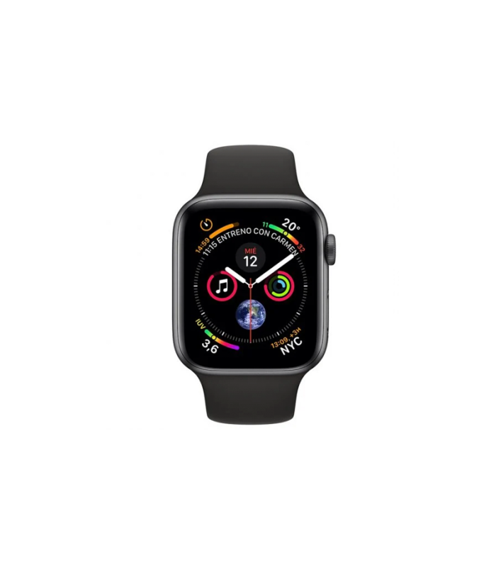 Apple Watch Series 4 GPS 44mm Aluminio Gris Espacial con Correa Deportiva Negra Reacondicionado