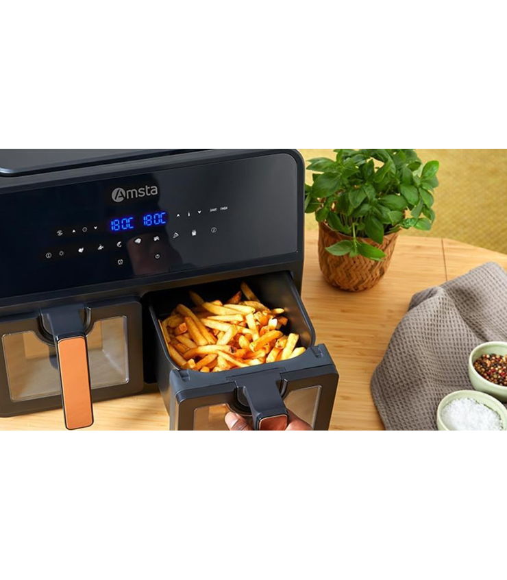 AMSTA AMDF9ADVB Airfryer sin aceite 9L, 8 programas, 1700W