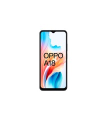 OPPO A18 - Smartphone Libre, 4GB+128GB, Pantalla HD+LCD 6.6", Cámara 8+2+5MP, Android, Batería 5000mAh, Carga 10W – Negro