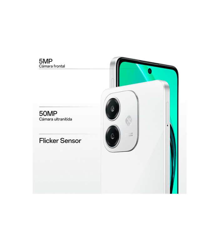 OPPO A40m - Smartphone Libre 16GB (8GB+8GB), 256GB, Cámara 50+2+8MP, Batería 5100mAh, Carga Rápida 45W - Negro