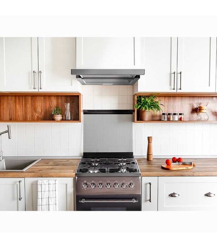 SCHNEIDER SCHT962AX Campana extraíble 90 cm, 620m³/h, 2 velocidades, Inoxidable