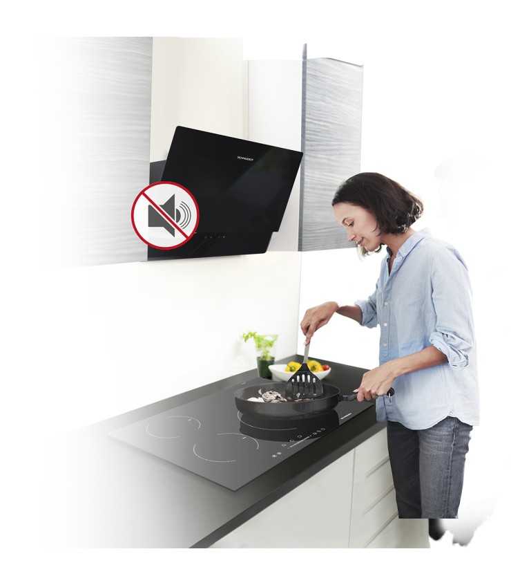 SCHNEIDER SCHD2A90EBS Campana extractora 90 cm, 594 m³/h