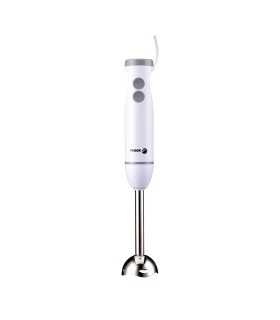 FAGOR FGE04001 Batidora de Mano 1000W Acero Inoxidable, Varilla desmontable de 2 Cuchillas, Vaso 700 ml, Blanco, Divamix Wish
