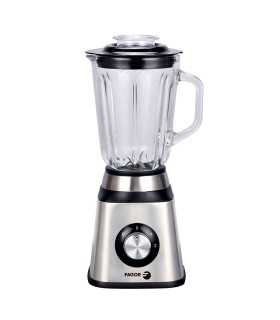 FAGOR FGE04006 Batidora de Vaso 450W, Jarra de Cristal 1,5L, Base de Acero Inoxidable, Control de Velocidad