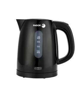 FAGOR FGE10001 Hervidor Eléctrico 2200W, Capacidad 1L, Apagado Automático, Negro Teya Noir