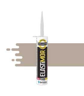 DITOSA - Mortero Sellador ELASTIMOR, Cemento express impermeable, color beige arena, tubo 310 ml