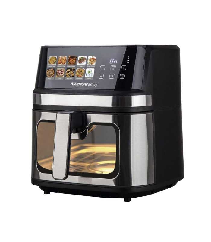 MELCHIONI FAMILY - Freidora de aire GAIA PLUS, 8L de capacidad, 2200 W, negro
