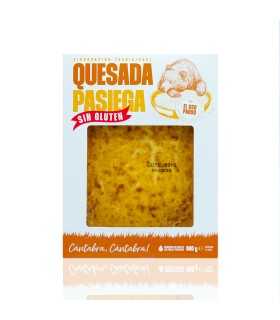 EL OSO PARDO EOPQUEPASIN Quesada Pasiega Sin Gluten 500g – Postre Tradicional de Cantabria, Sabor Auténtico y Textura Suave