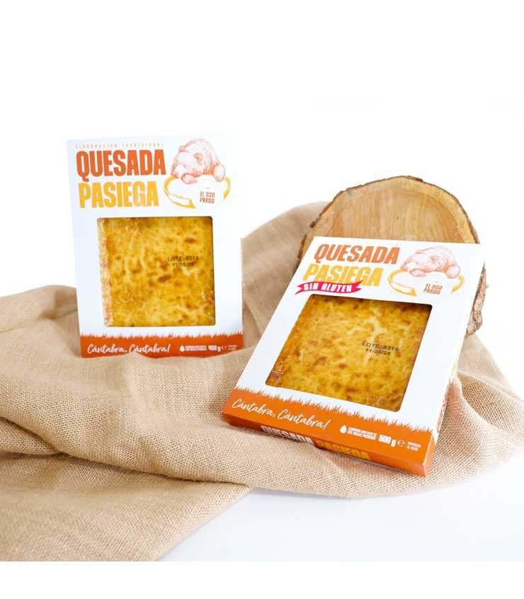 Quesada pasiega tradicional sin gluten El Oso Pardo