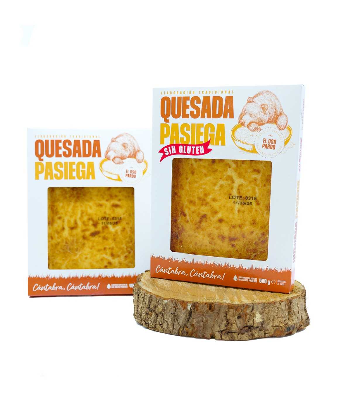 Quesada pasiega tradicional sin gluten El Oso Pardo