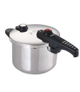 G-SOLA 50273 Olla a presión 8 L – Acero inoxidable 18/10, triple seguridad, niveles rápida y súper rápida
