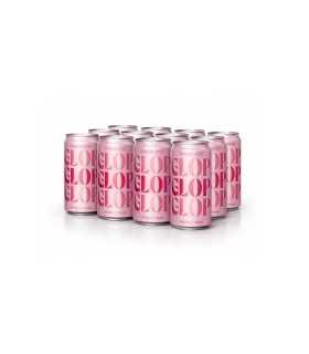 GLOP Sparkling Rosado Orgánico en Lata 200ml Pack 12 | Garnacha Tinta | Espumoso Vegano | 10% Vol España
