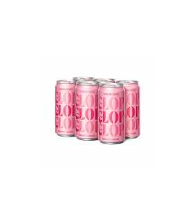 GLOP Sparkling Rosado Orgánico en Lata 200ml Pack 6 | Garnacha Tinta | Espumoso Vegano | 10% Vol España