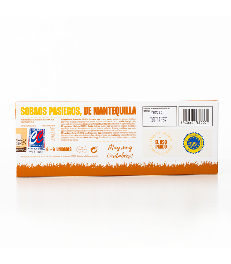 Sobaos Pasiegos IGP El Oso Pardo
