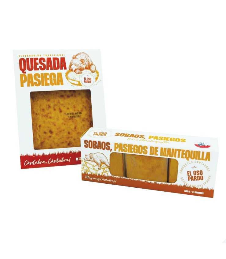 Sobaos Pasiegos y quesada El Oso Pardo