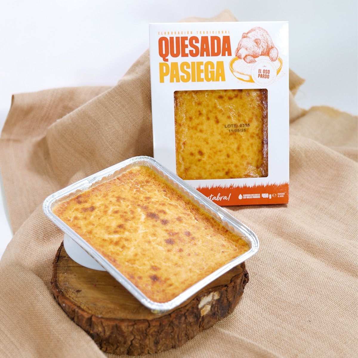 Quesada pasiega tradicional El Oso Pardo