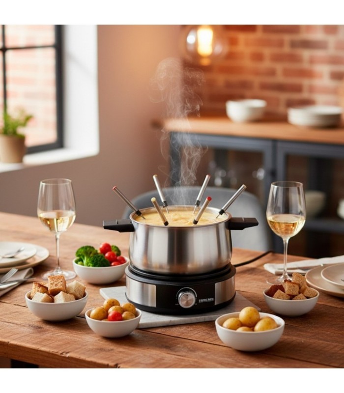 SEVERIN FO 2471 Fondue Crepera 1500 W Plateado