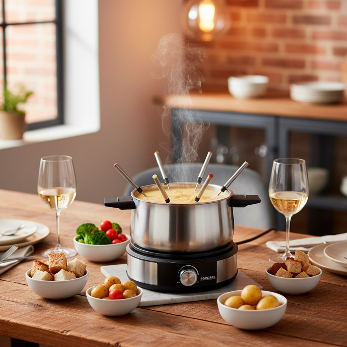 SEVERIN FO 2471 Fondue Crepera 1500 W Plateado