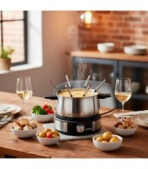 SEVERIN FO 2471 Fondue Crepera 1500 W Plateado