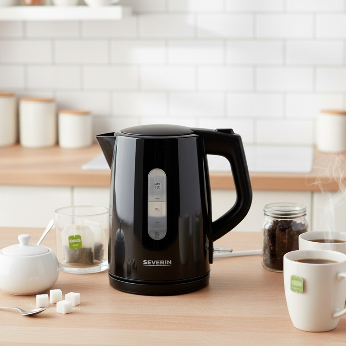 SEVERIN WK 3410 Hervidor de Agua 1.0 L 2200 W Negro
