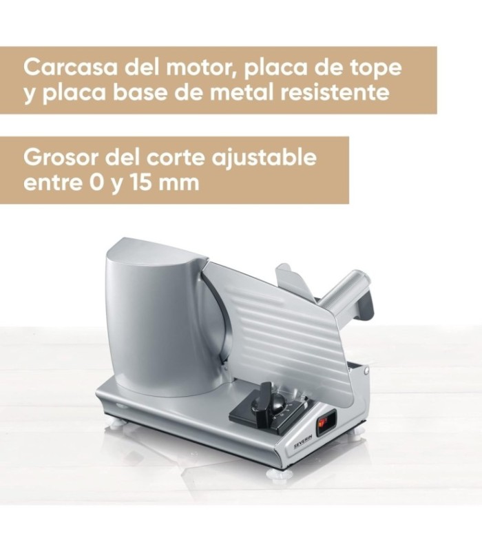 SEVERIN AS 3915 Cortafiambres 180 W Plateado