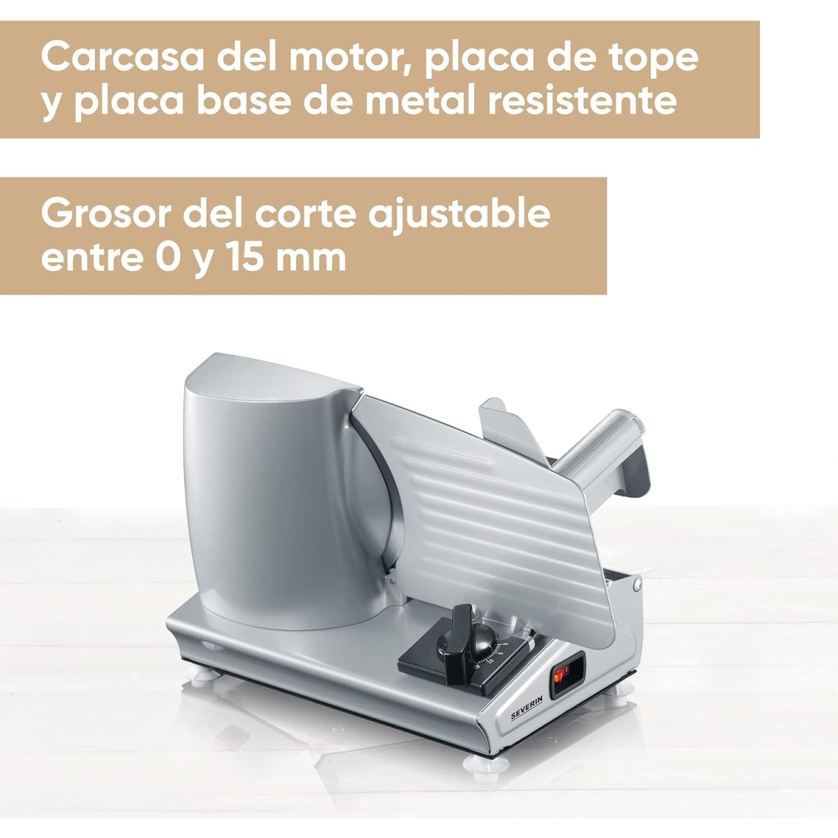 SEVERIN AS 3915 Cortafiambres 180 W Plateado