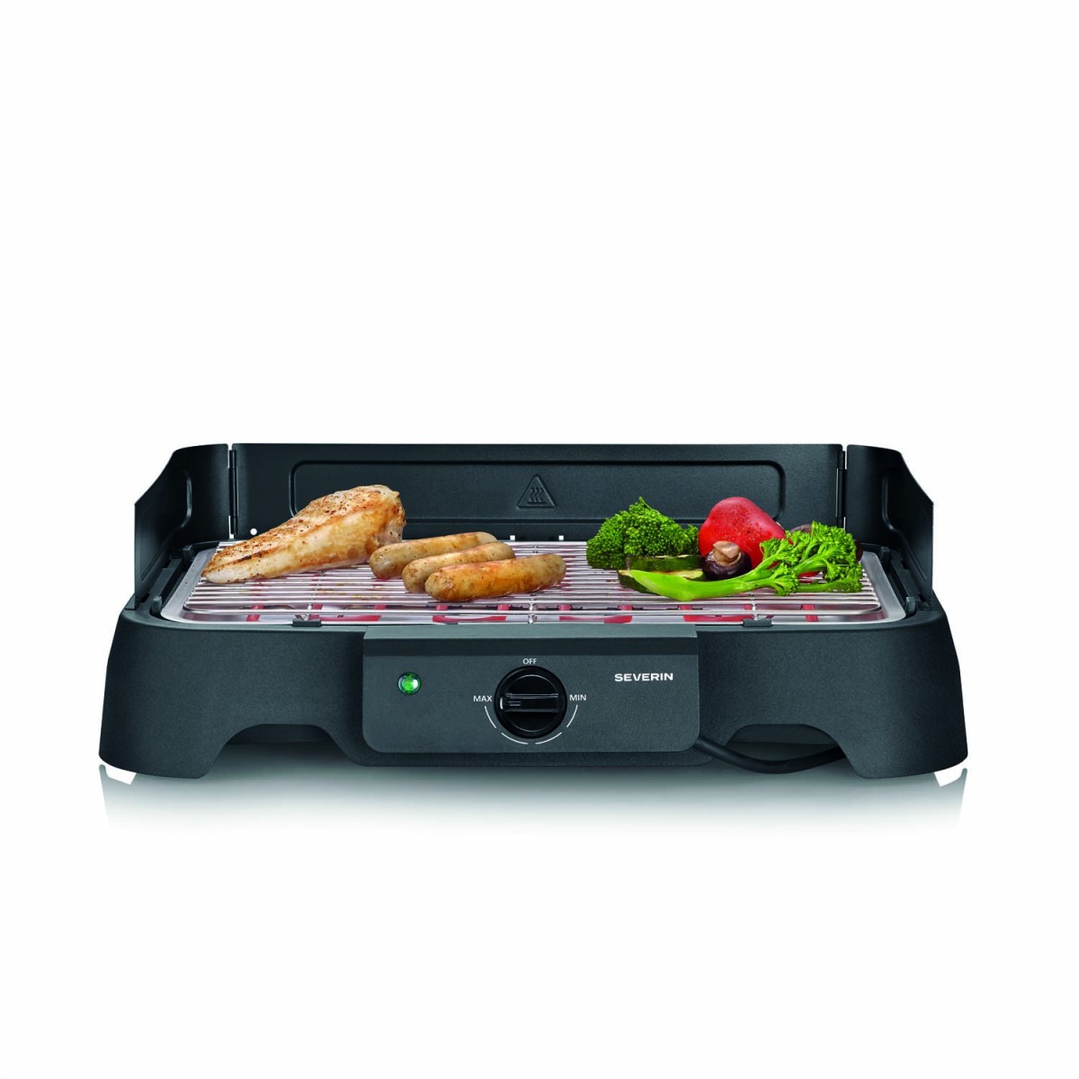 SEVERIN 8593 Barbacoa Eléctrica 2000 W Negro