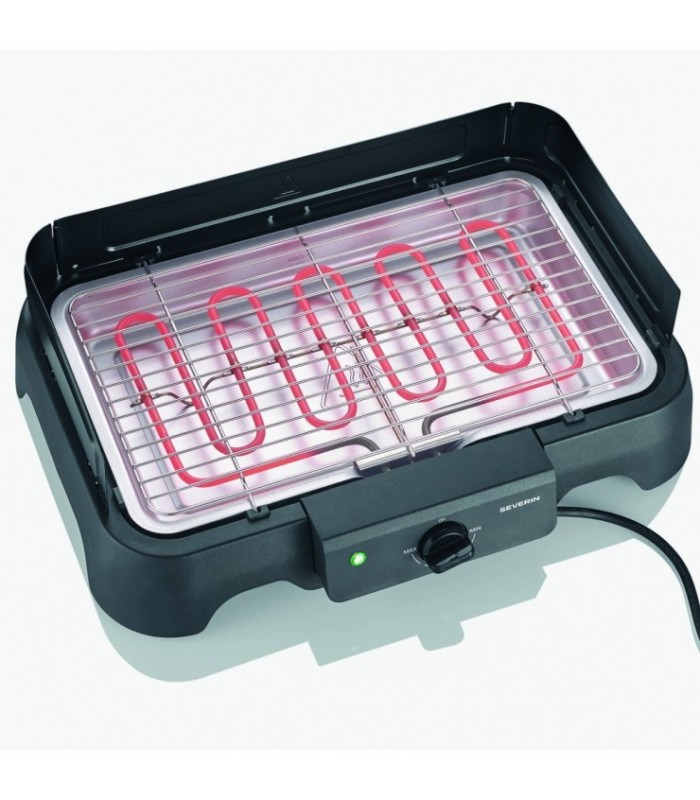 SEVERIN 8593 Barbacoa Eléctrica 2000 W Negro