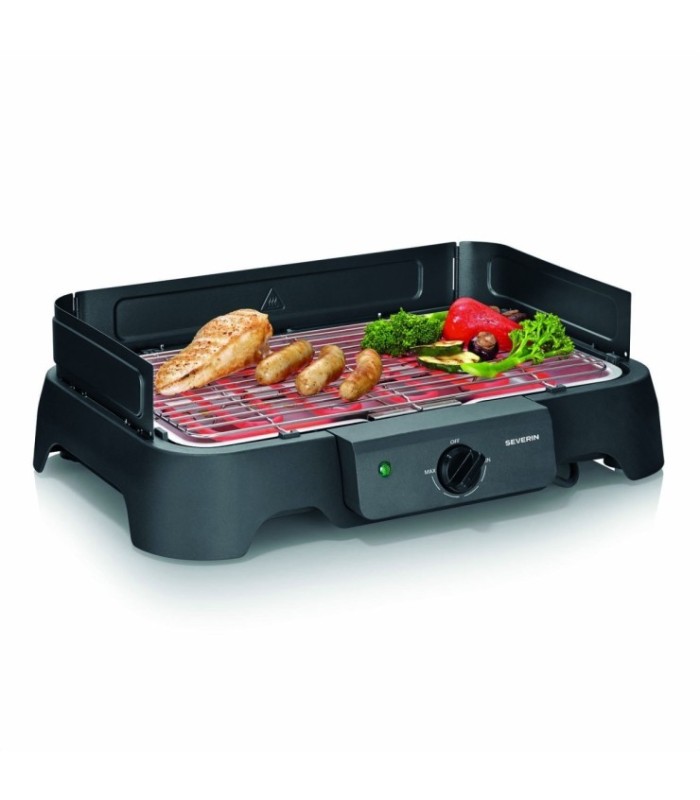 SEVERIN 8593 Barbacoa Eléctrica 2000 W Negro