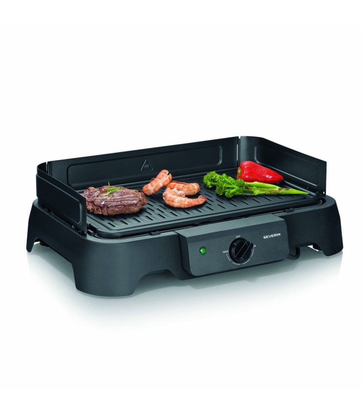SEVERIN 8595 Barbacoa Eléctrica 2000 W Negro