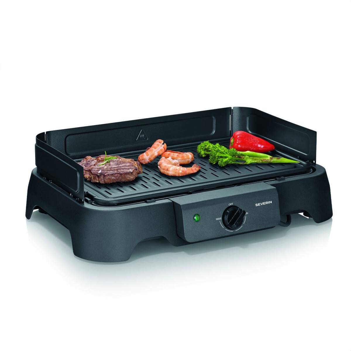 SEVERIN 8595 Barbacoa Eléctrica 2000 W Negro