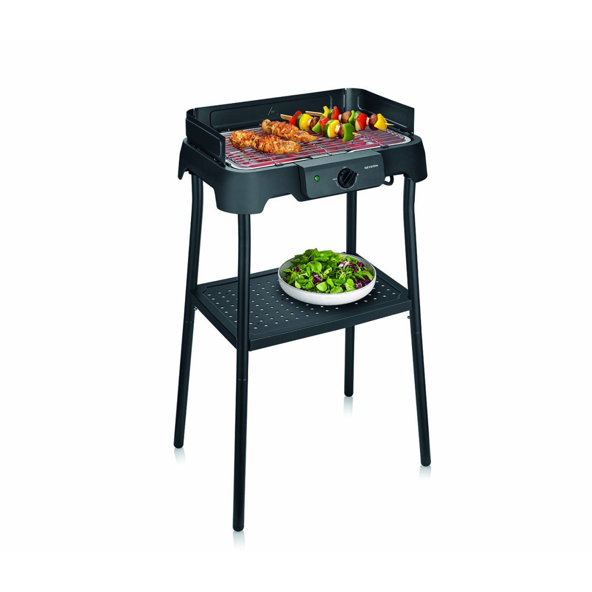 SEVERIN 8596 Barbacoa Eléctrica 2000 W Negro