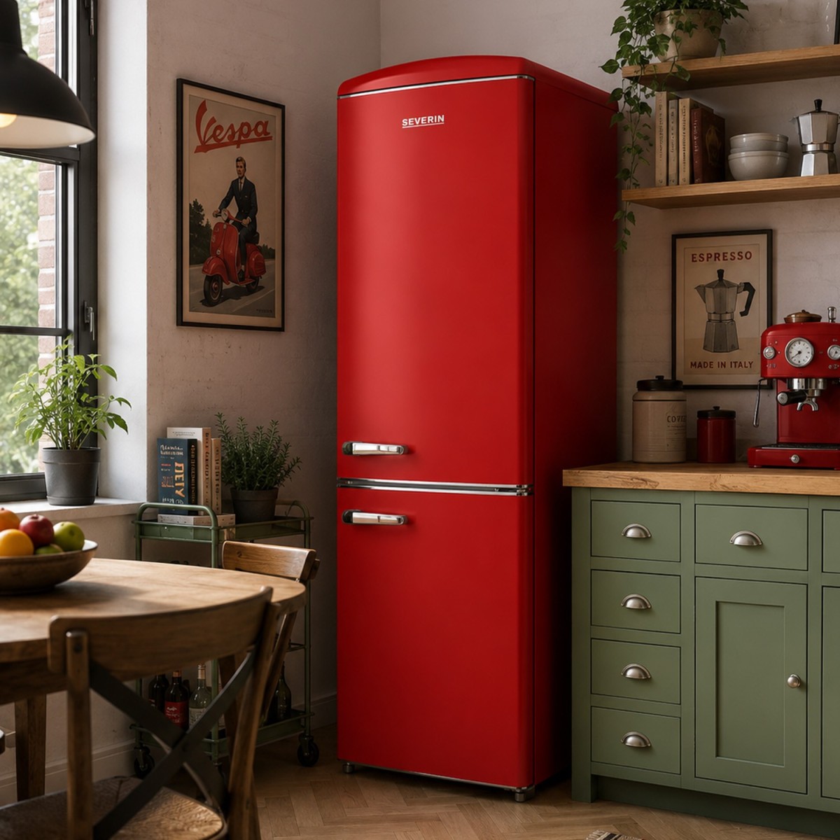 SEVERIN GS 8917 Frigorífico 244L 244 L Rojo